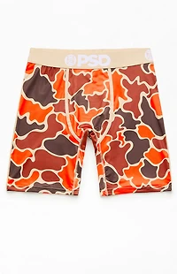 PSD Underwear Duck Orange Camo Boxer Briefs