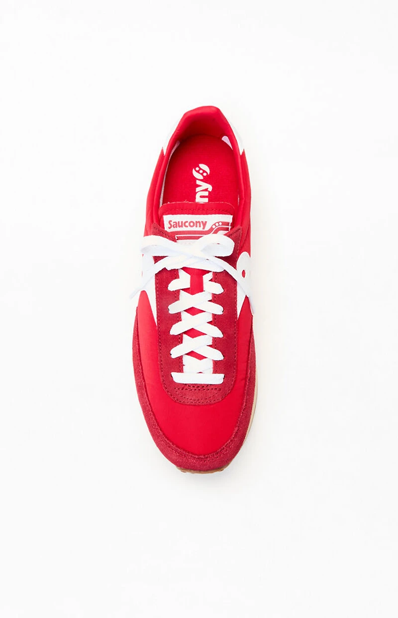 Saucony Red & White Trainer 80 Sneakers