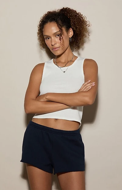 Pacsun Navy Ultra Soft Fleece Classic Sweat Shorts