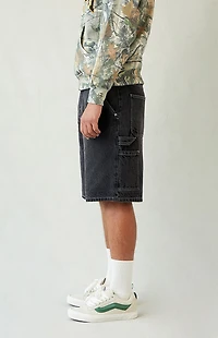 Pacsun Black Baggy Denim Carpenter Shorts