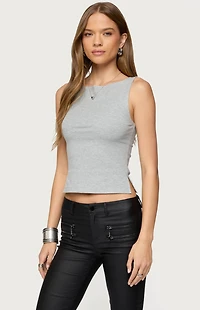 Edikted Elliana Side Slit Tank Top