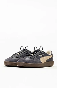 Puma Gray Palermo Leather Shoes