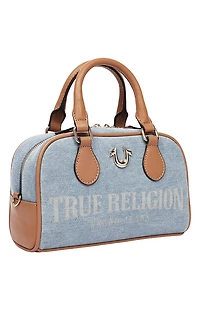 True Religion Denim Logo Mini Satchel Crossbody Bag