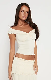 Tiger Mist Denali Off The Shoulder Top