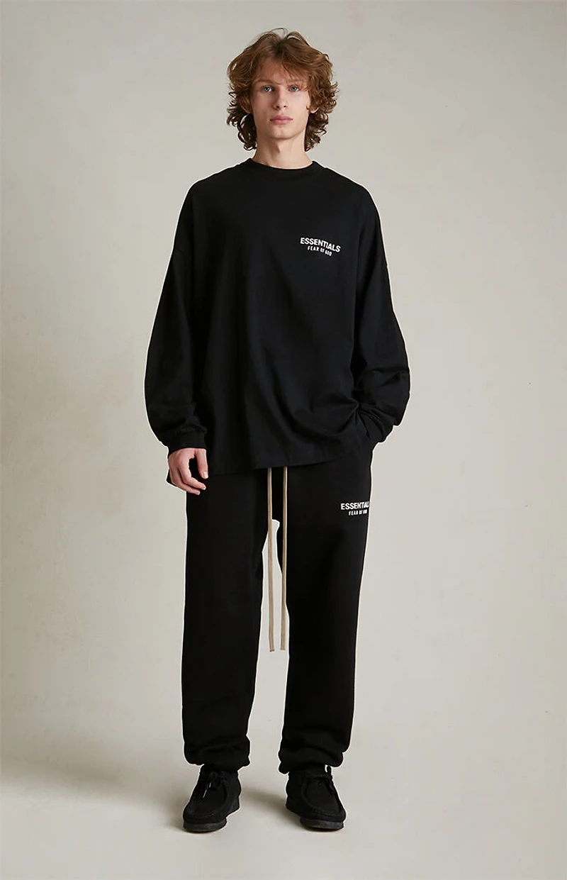 Fear of God ESSENTIALS Black Fleece Sweatpants