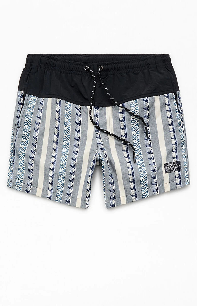 Maui & Sons Dobby Fin 6" Swim Trunks