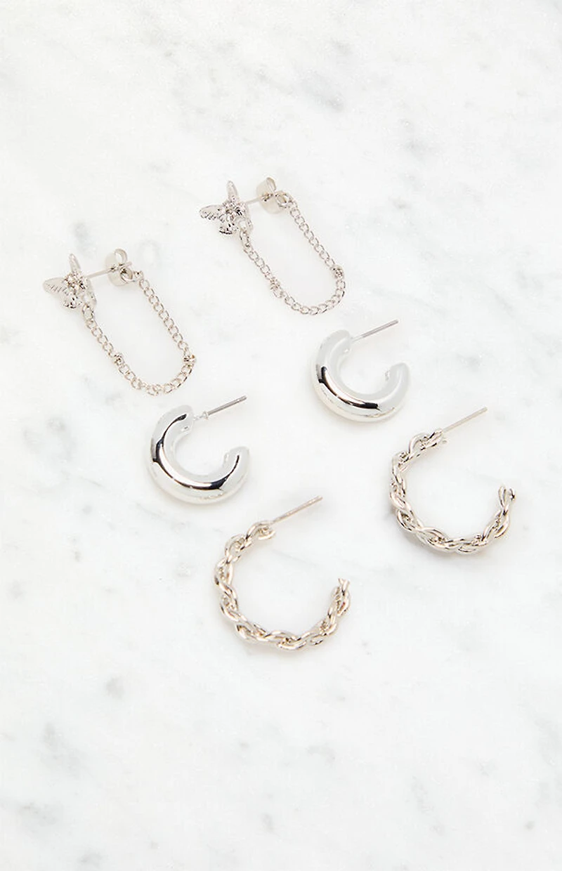 LA Hearts 3 Pack Celestial Earrings