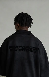 Fear of God ESSENTIALS Vintage Black High Neck 3/4 Sleeve Jacket