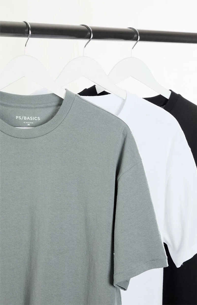 Pacsun 3 Pack Reece Solid Color T-Shirts