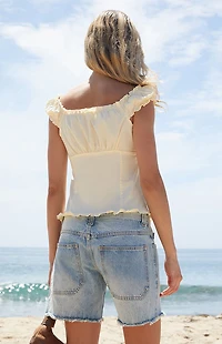 John Galt Yellow Elena Top