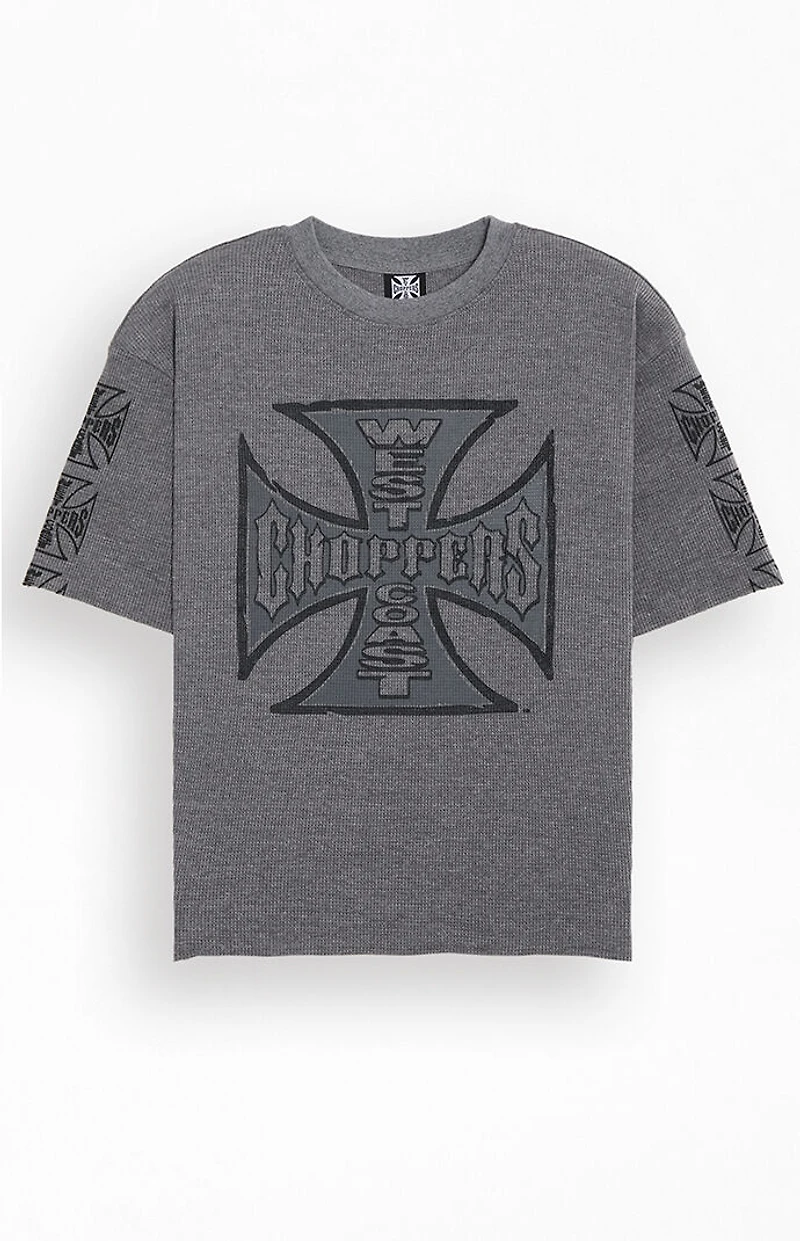 West Coast Choppers Cutoff Waffle Knit T-Shirt