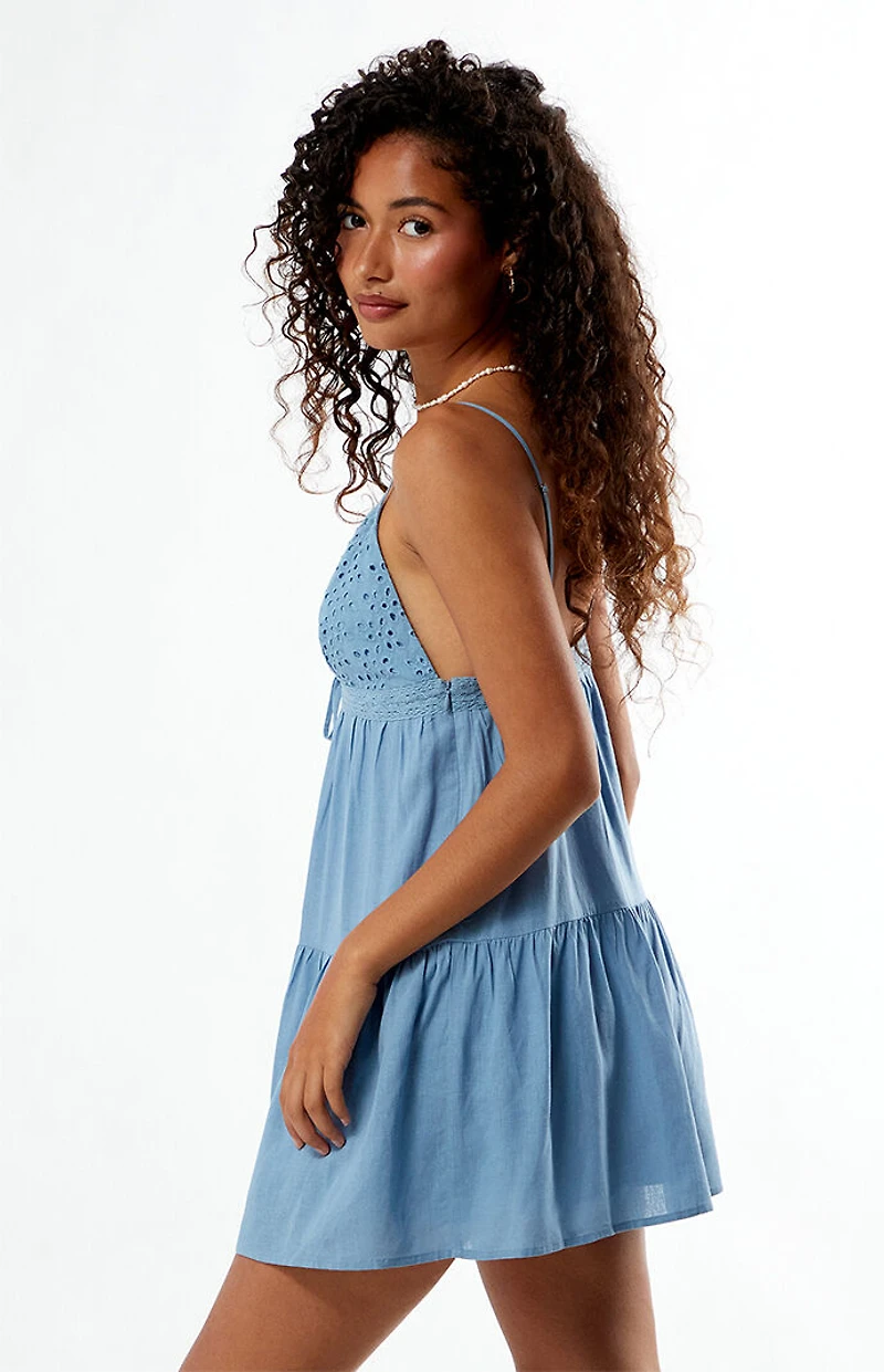 Your Favorite Eyelet Babydoll Mini Dress