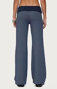 Edikted Amarna Striped Fold Over Pants