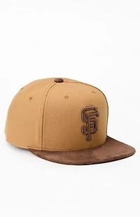 Mitchell & Ness Tan MLB SF Giants 60th Anniversary Strapback Hat