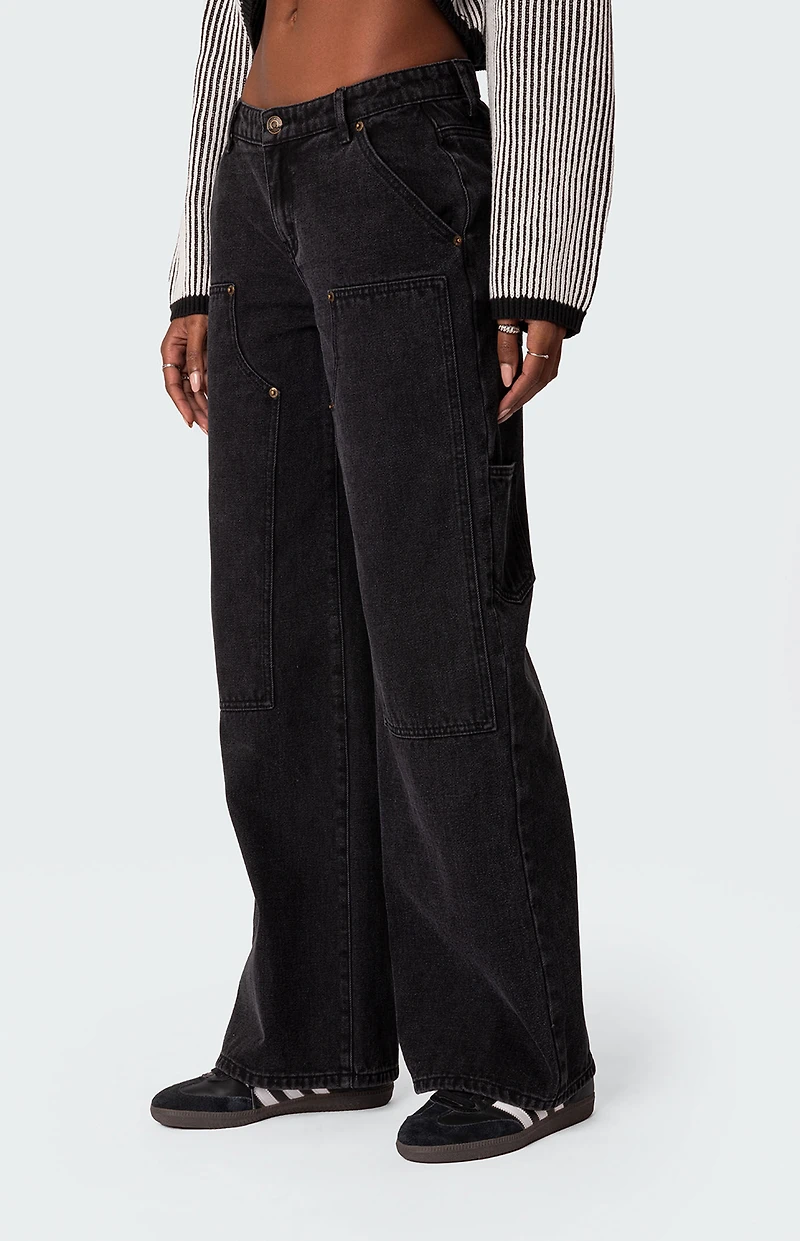 Edikted Ayla Low Rise Carpenter Jeans