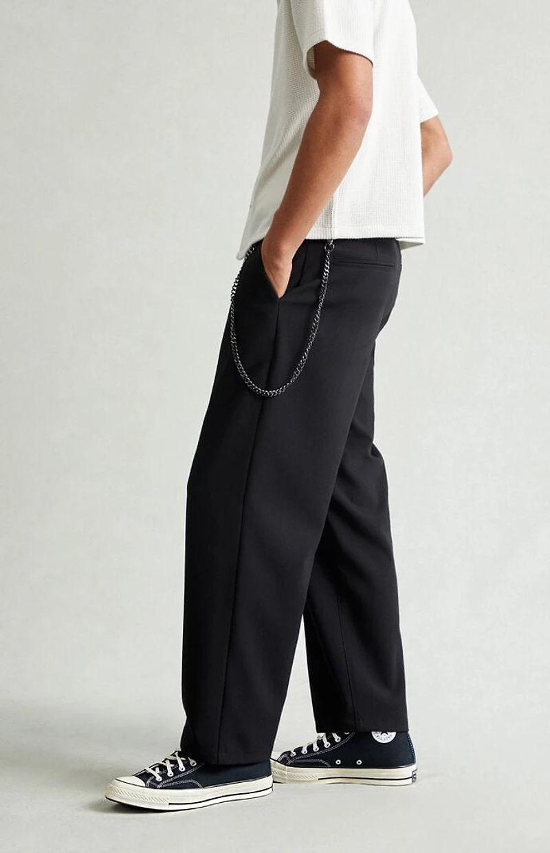 Pacsun Black Chain Baggy Trousers