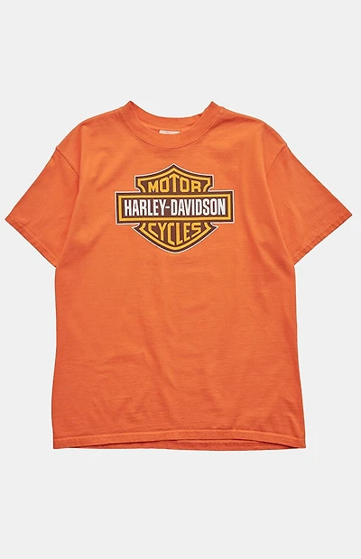 PS VINTAGE 2000s Orange Harley Davidson T-Shirt
