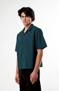 Pacsun Farms Green Woven Camp Shirt