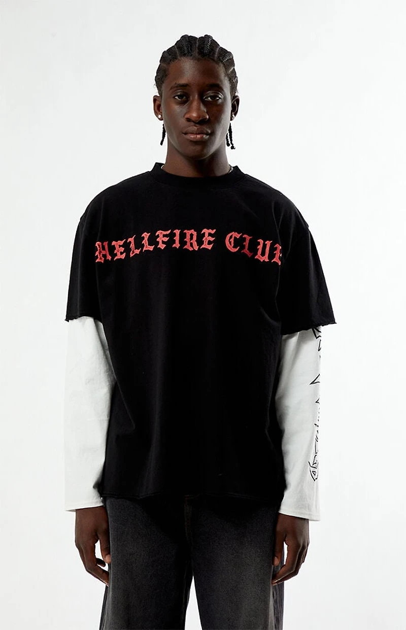 Netflix x Stranger Things Hellfire Club Dungeon Twofer Long Sleeve T-Shirt
