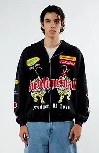 Pacsun Subliminal Racing Full Zip Hoodie