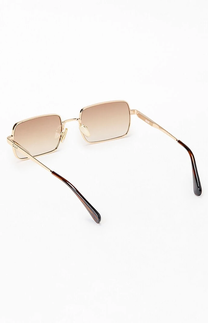 Quay DND Metal Rectangle Sunglasses