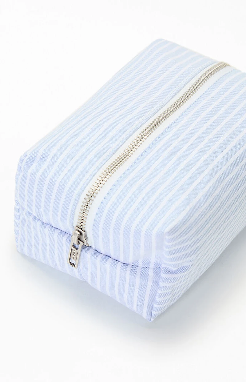 John Galt Striped Makeup Bag