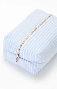 John Galt Striped Makeup Bag