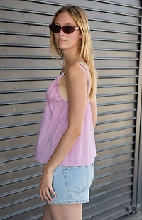 John Galt Red Plaid Tiffany Tank Top