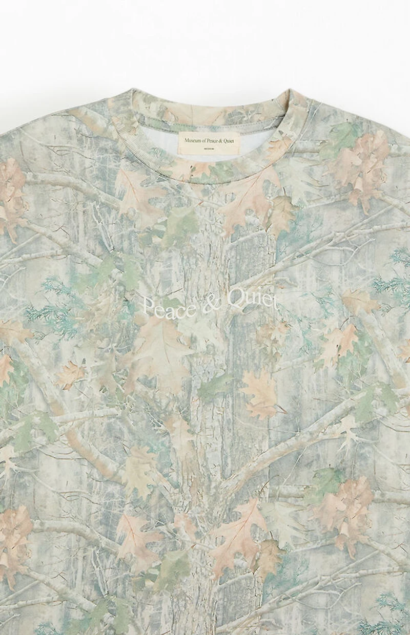 MUSEUM OF PEACE & QUIET Wordmark Camo T-Shirt