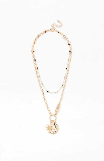 LA Hearts Daphne Layered Necklace