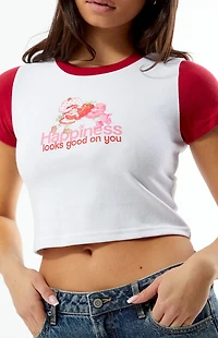 By Samii Ryan Care Bears x Strawberry Shortcake Happiness Baby T-Shirt