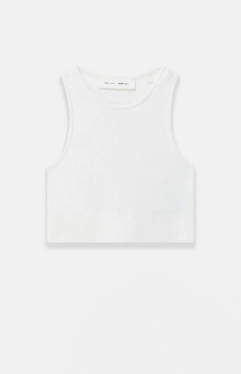 Fear of God ESSENTIALS Women's Cloud White Sport Knit Tank Top