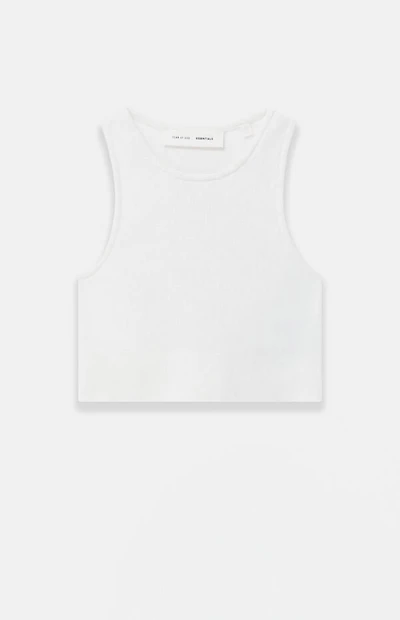 Fear of God ESSENTIALS Women's Cloud White Sport Knit Tank Top