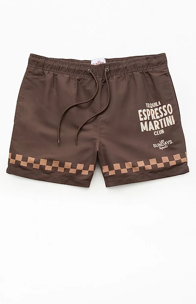 Los Sundays Espresso Martini 5" Swim Trunks