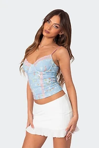 Edikted Talulla Cupped Lace Up Corset