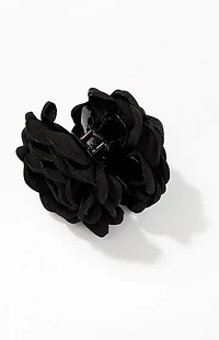 LA Hearts Black Rose Hair Claw Clip