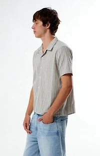 Pacsun Striped Linen Camp Shirt