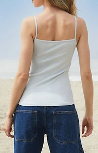 John Galt Light Blue Tiffany Henley Tank Top