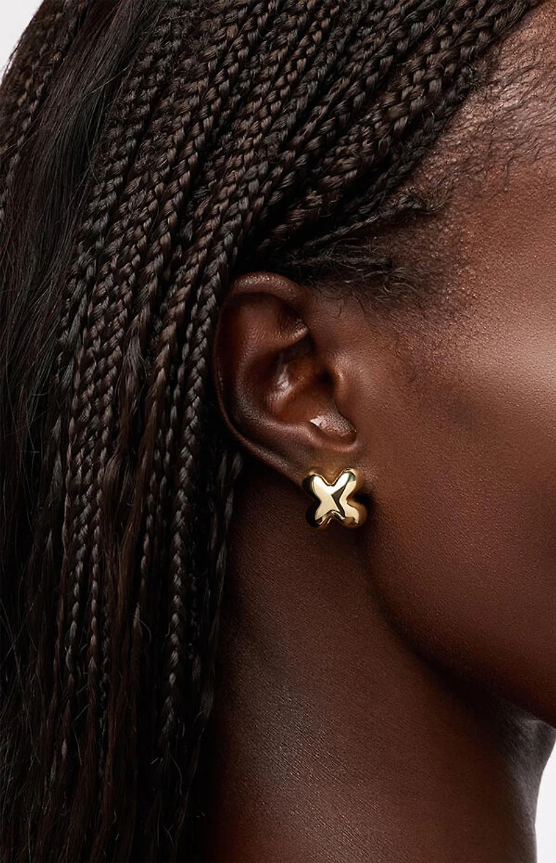 Ana Luisa Cassia Gold Stud Earrings