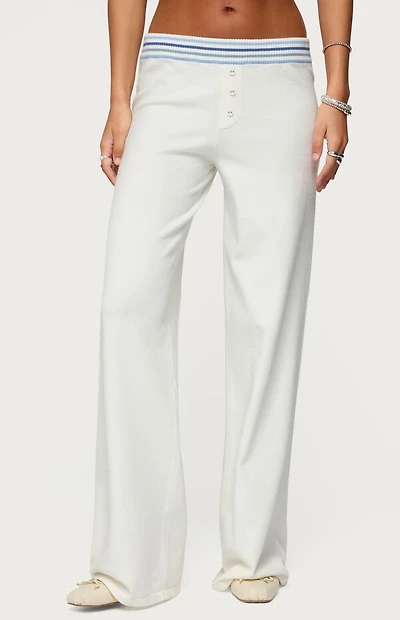 Edikted Miya Stripey Knit Pants
