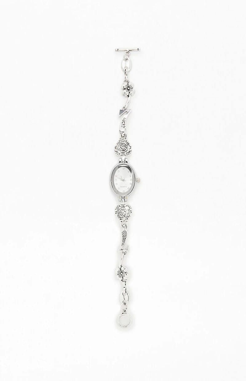 LA Hearts Silver Charm Watch