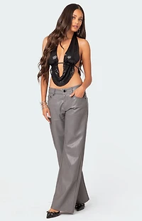 Edikted Draped Open Back Top