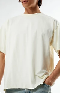 Pacsun Cream Premium Cropped T-Shirt