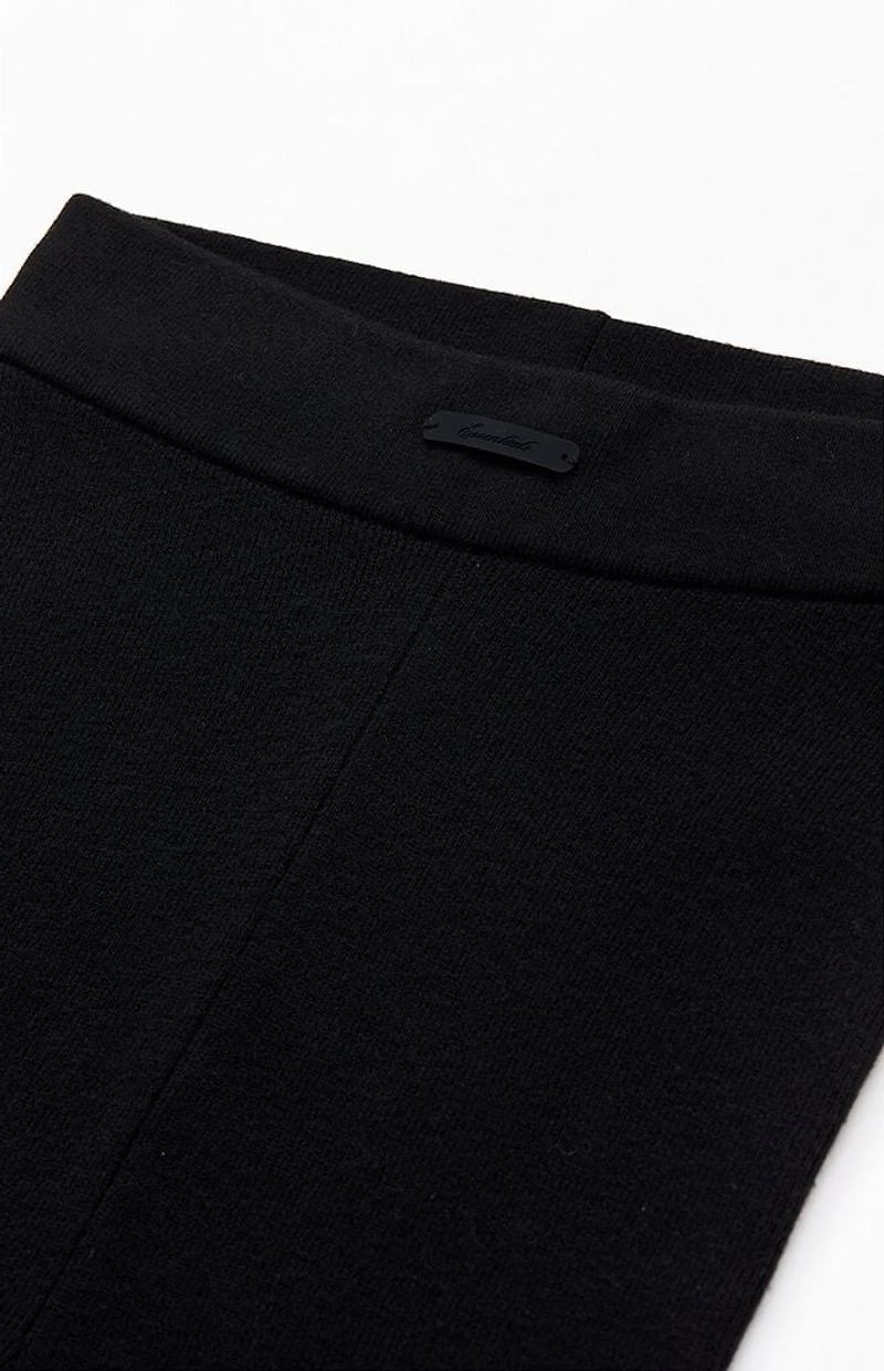 Fear of God ESSENTIALS Women's Vintage Black Ribbed Knit Leggings