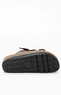 Birkenstock Women's Florida Platform Flex Vegan Leather Sandals Mocha