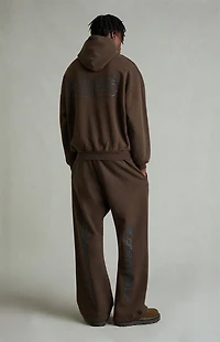 Fear of God ESSENTIALS Brown Fleece Flare Sweatpants