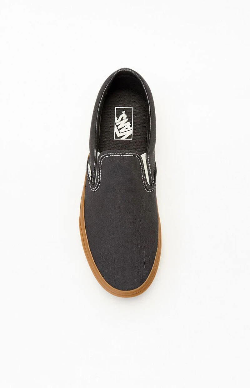 Vans Faded Black Gum Sole Classic Slip-On Shoes