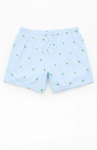 Bermies Palm Stripes Classic Line 5.5" Swim Trunks