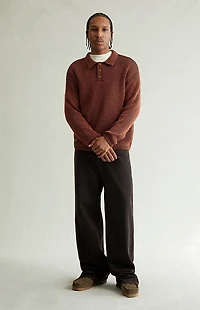 Pacsun Blake Extreme Baggy Jeans Overdyed Dark Brown