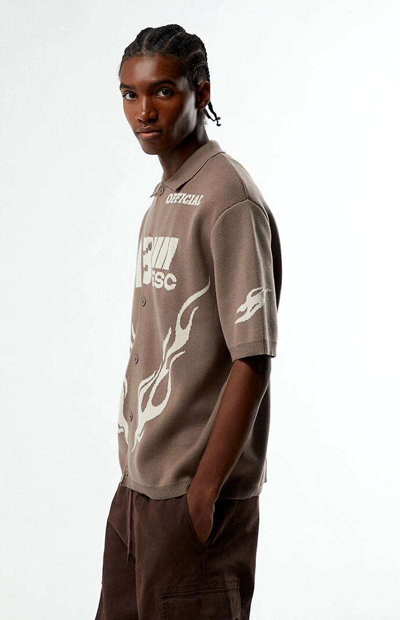 Pacsun 13 ESC Polo Sweater Shirt